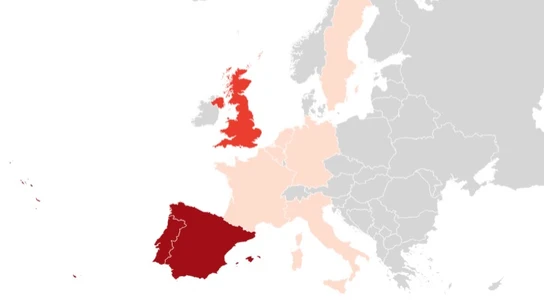Mapa: así avanza la viruela del mono en Europa Mapa: así avanza la viruela del mono en Europa