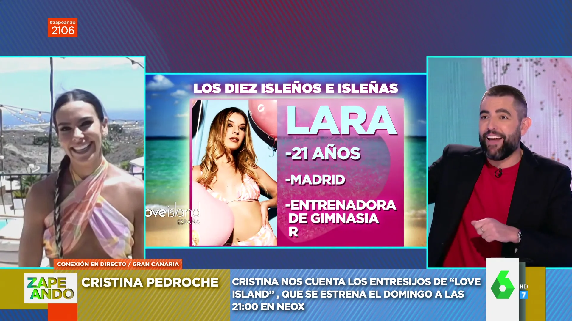 Cristina Pedroche, sobre los solteros de Love Island: "Tienen ganas de encontrar el amor, de comerse entre ellos y de comérselo todo"