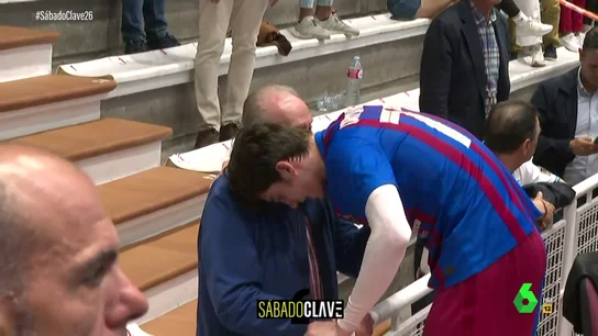 Abrazo del rey emérito y su nieto Abrazo del rey emérito y su nieto