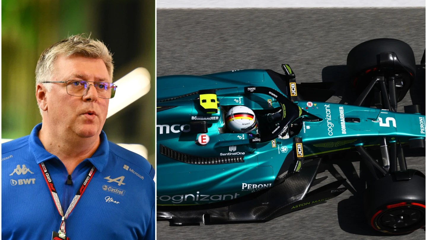 El jefe de Alpine, y el Aston Martin El jefe de Alpine, y el Aston Martin