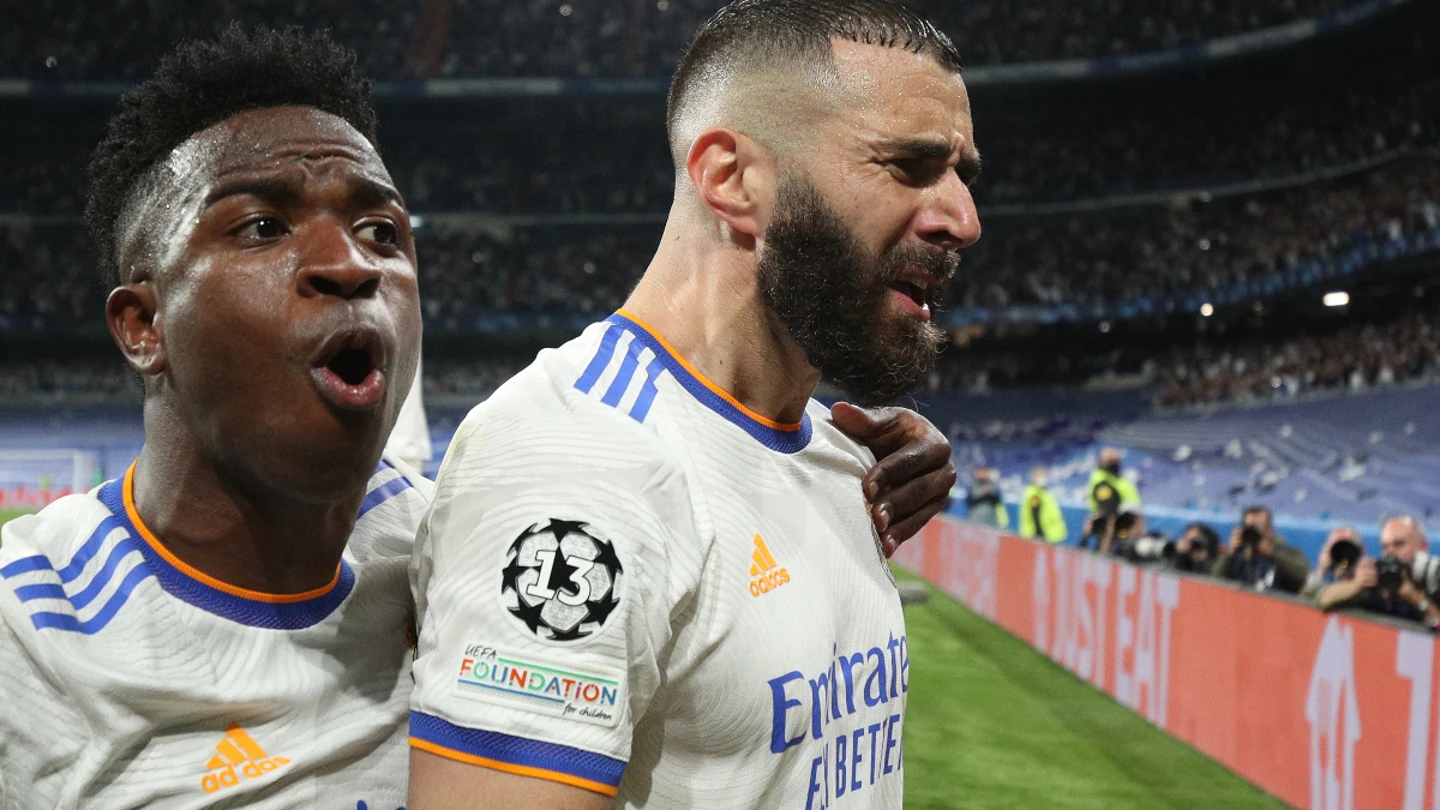 Benzema, con Vinicius Benzema, con Vinicius