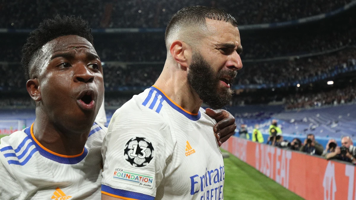 Benzema, con Vinicius