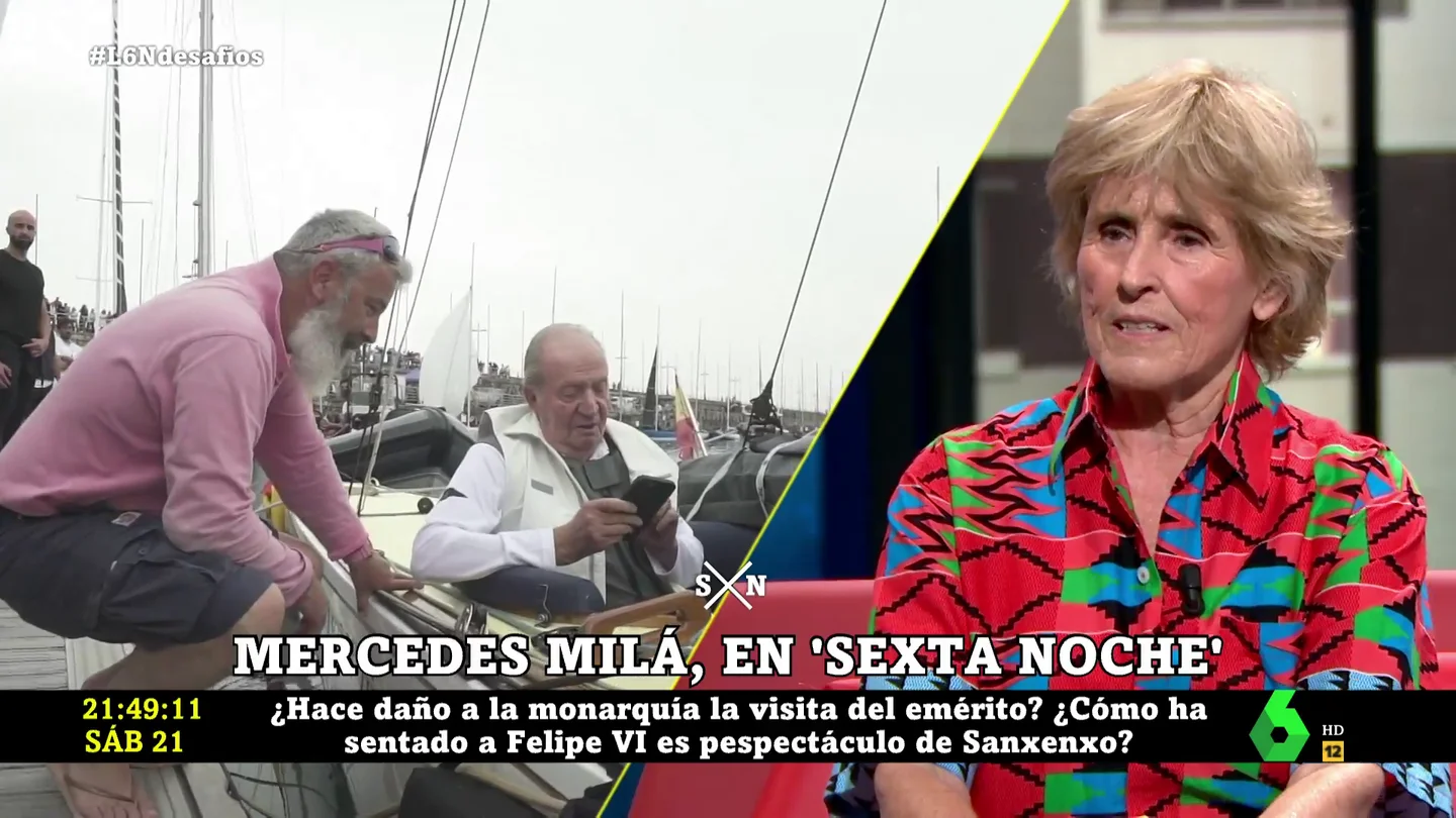 Mercedes Milá, tajante con el rey emérito: "¿Qué hace en España este hombre? Preferiría que diera explicaciones" Mercedes Milá, tajante con el rey emérito: "¿Qué hace en España este hombre? Preferiría que diera explicaciones"