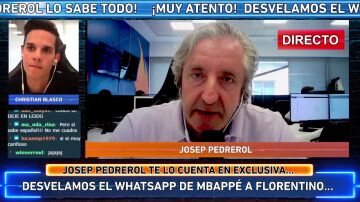 Josep Pedrerol desvela en exclusiva el mensaje de Whatsapp de Mbappé a Florentino Pérez: "Le comunico que he decidido quedarme en el PSG"