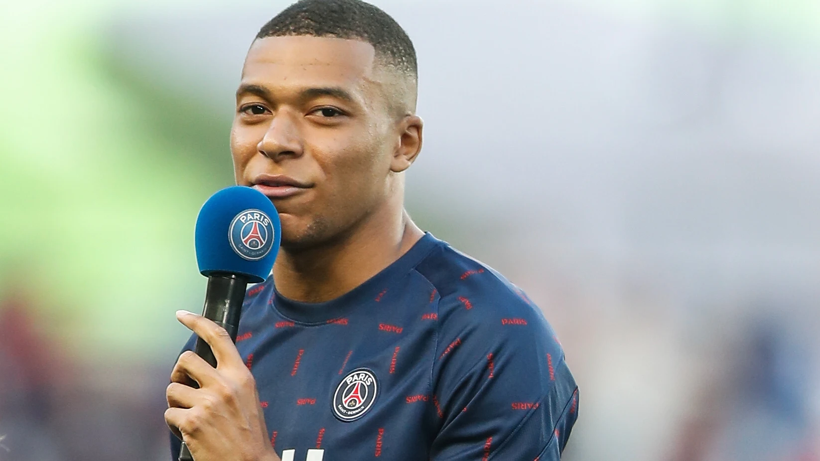 Mbappé, en un acto del PSG