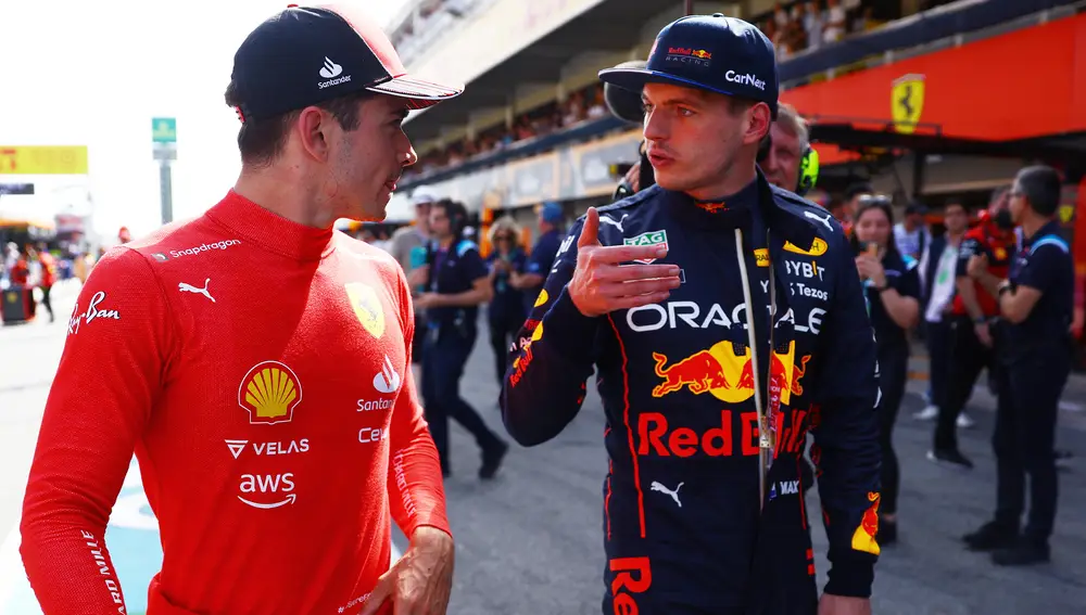 Verstappen y Leclerc comparten primera fila por 4ª vez en 2022