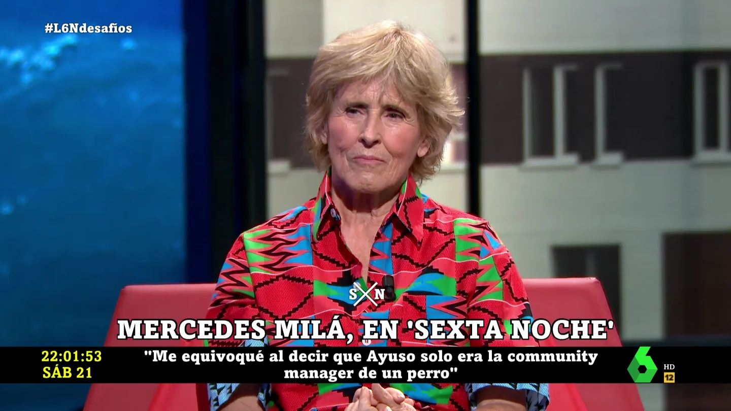 Mercedes Milá confiesa cuál es la suma política que llevaría "fatal": "No me gustaría para mi país" Mercedes Milá confiesa cuál es la suma política que llevaría "fatal": "No me gustaría para mi país"