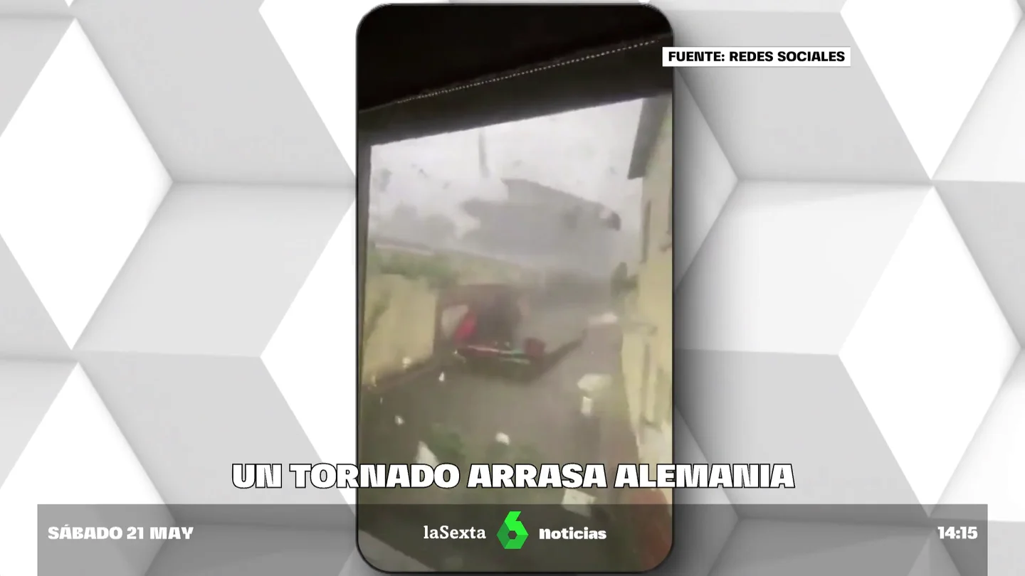 Un tornado deja al menos un muerto y decenas de heridos en el oeste de Alemania Un tornado deja al menos un muerto y decenas de heridos en el oeste de Alemania