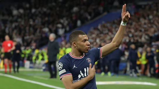 Mbappé, con el PSG Mbappé, con el PSG