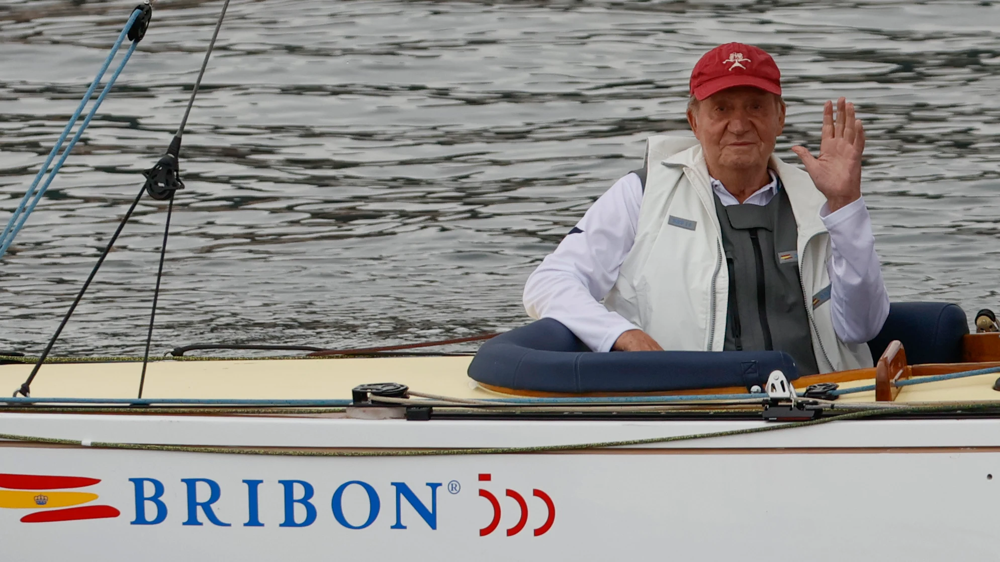 Juan Carlos I, a bordo del Bribón Juan Carlos I, a bordo del Bribón