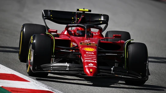 Carlos Sainz, en España con el Ferrari Carlos Sainz, en España con el Ferrari