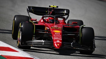 Carlos Sainz, en España con el Ferrari