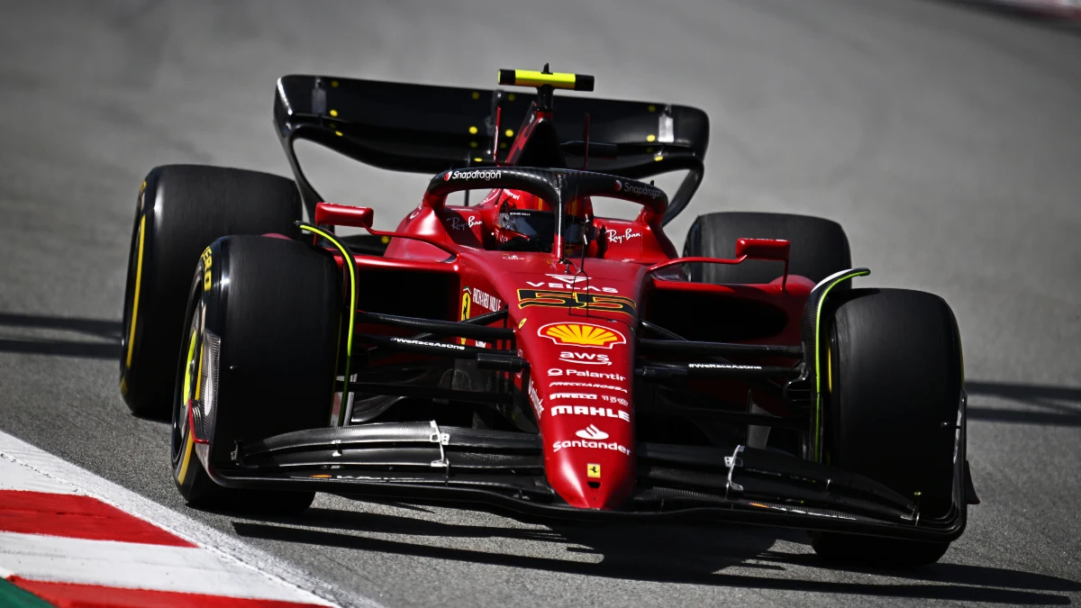 Carlos Sainz, en España con el Ferrari