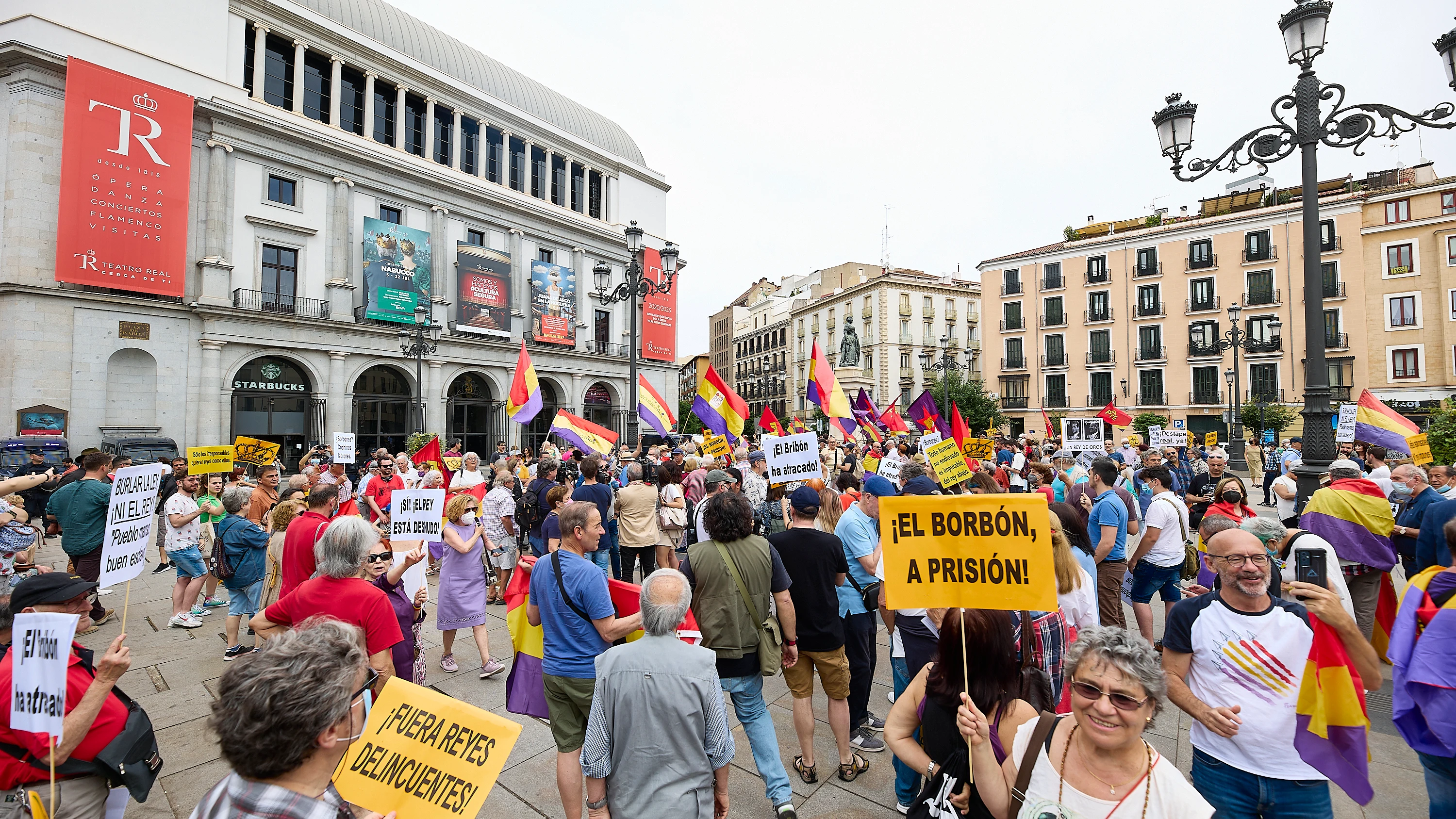 Manifestación contra el rey emérito 