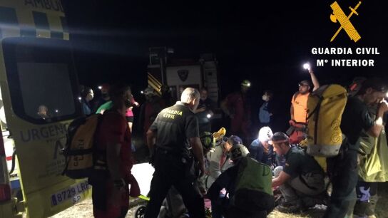 Rescate de mujer accidentada en cueva 