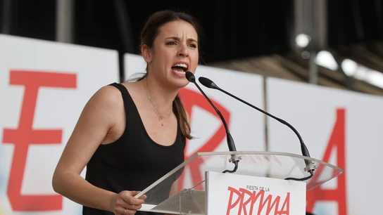 La ministra de Igualdad, Irene Montero, participa en la Fiesta de la Primavera de Podemos celebrada en Valencia este domingo. La ministra de Igualdad, Irene Montero, participa en la Fiesta de la Primavera de Podemos celebrada en Valencia este domingo.