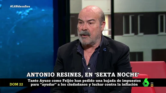 Antonio Resines responde al PP sobre su intención de bajar impuestos Antonio Resines responde al PP sobre su intención de bajar impuestos