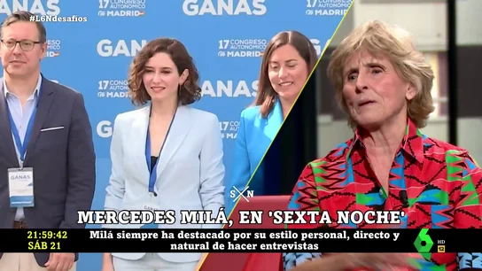 El pronóstico de Mercedes Milá sobre Ayuso, Miguel Ángel Rodríguez y su intención "de llegar a lo más alto": "Ella lleva el caminito" El pronóstico de Mercedes Milá sobre Ayuso, Miguel Ángel Rodríguez y su intención "de llegar a lo más alto": "Ella lleva el caminito"