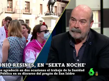 Antonio Resines habla sobre el &quot;error&quot; del Ayuntamiento de Madrid al no publicar su alegato por la sanidad pública en el pregón de San Isidro