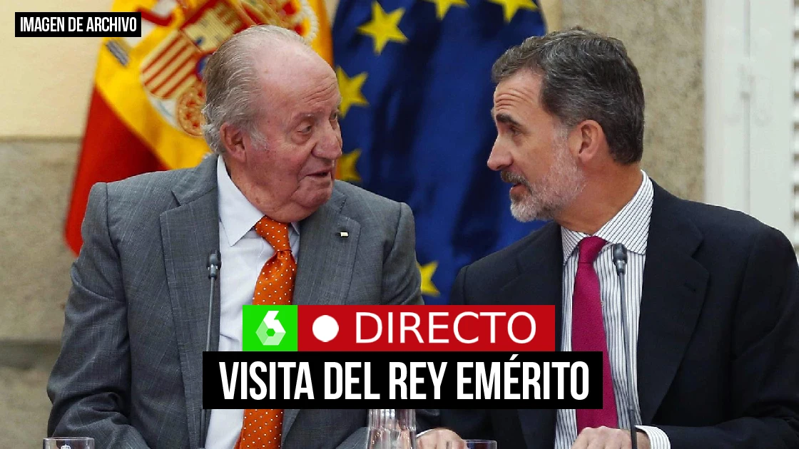 Juan Carlos I se reúne con Felipe VI: la visita del rey emérito a Zarzuela, en directo