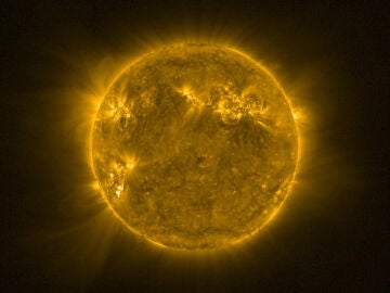 Vista del Sol con el satélite Solar Orbiter