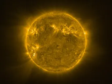 Vista del Sol con el satélite Solar Orbiter Vista del Sol con el satélite Solar Orbiter