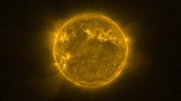 Vista del Sol con el satélite Solar Orbiter