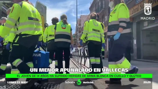 Apuñalan a un menor de 14 años en el cuello a la salida de un instituto en Madrid Apuñalan a un menor de 14 años en el cuello a la salida de un instituto en Madrid