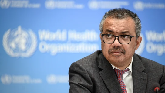 Imagen de archivo de Tedros Adhanom Ghebreysus, dirigente de la OMS. Imagen de archivo de Tedros Adhanom Ghebreysus, dirigente de la OMS.