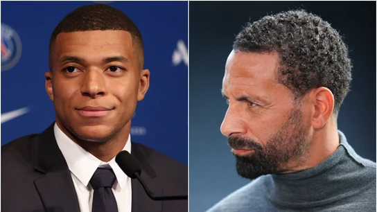 Kylian Mbappé y Rio Ferdinand Kylian Mbappé y Rio Ferdinand