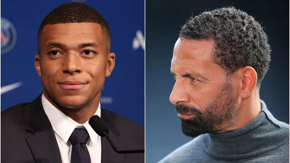 Kylian Mbappé y Rio Ferdinand