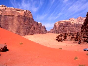 Desierto de Wadi Rum, en Jordania