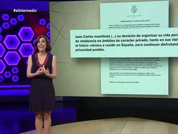 Cristina Gallego traduce el comunicado real sobre el encuentro del rey Felipe con el emérito