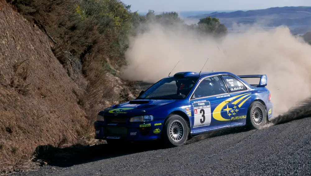 El Subaru Impreza WRC compitiendo