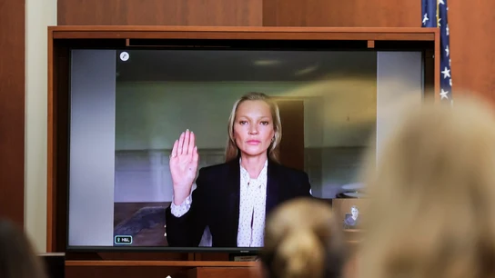 Kate Moss durante el juicio de Johnny Depp contra su exmujer Kate Moss durante el juicio de Johnny Depp contra su exmujer