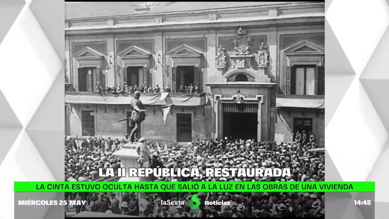 La cinta histórica de la II República española, restaurada después de estar oculta durante años