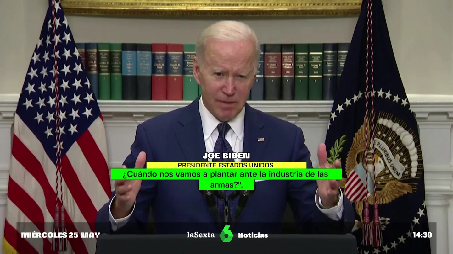 Joe Biden insta a actuar tras el mortífero tiroteo en una escuela de Texas: "¿Por qué dejamos que esto siga ocurriendo?" "Estoy harto. Tenemos que actuar"