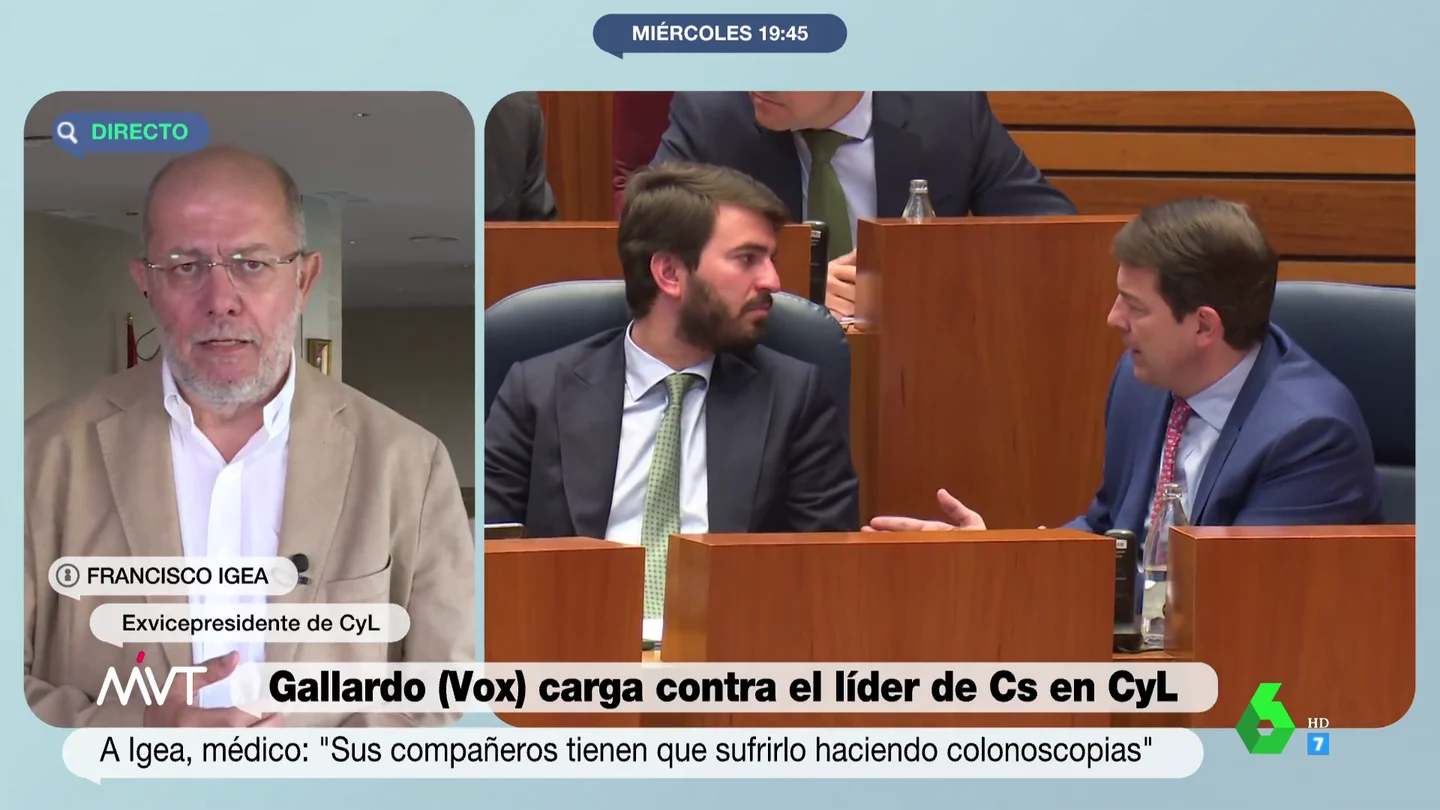 Igea critica a Mañueco por mantener a García-Gallardo tras sus polémicas declaraciones: "Está contento, son los suyos" Igea critica a Mañueco por mantener a García-Gallardo tras sus polémicas declaraciones: "Está contento, son los suyos"