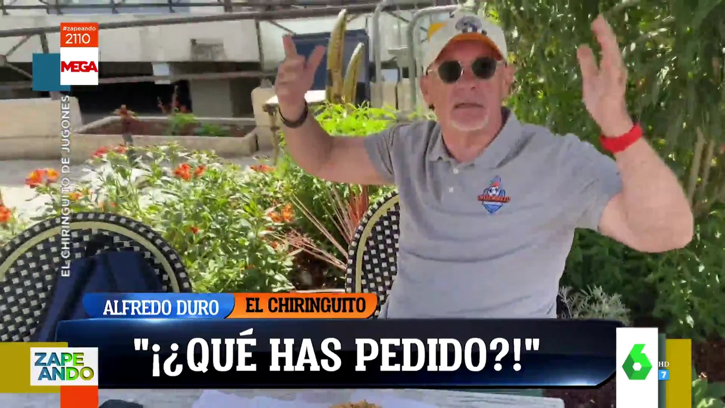 El divertido cabreo de Alfredo Duro con Nico Rodríguez al darle queso por error: "Joder, macho, lo has hecho aposta" El divertido cabreo de Alfredo Duro con Nico Rodríguez al darle queso por error: "Joder, macho, lo has hecho aposta"