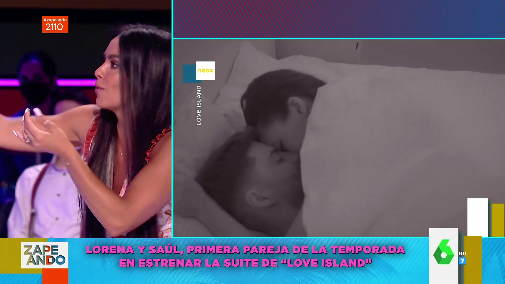 ¿Qué ocurrió entre Lorena y Saul cuand se apagaron las cámaras de Love Island? Cristina Pedroche responde en Zapeando