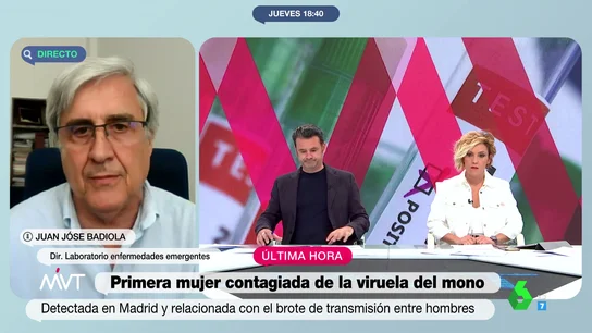 El doctor Badiola analiza cómo puede evolucionar el brote de viruela del mono: "Hay que esperar dos semanas, estamos viendo los focos primarios" El doctor Badiola analiza cómo puede evolucionar el brote de viruela del mono: "Hay que esperar dos semanas, estamos viendo los focos primarios"