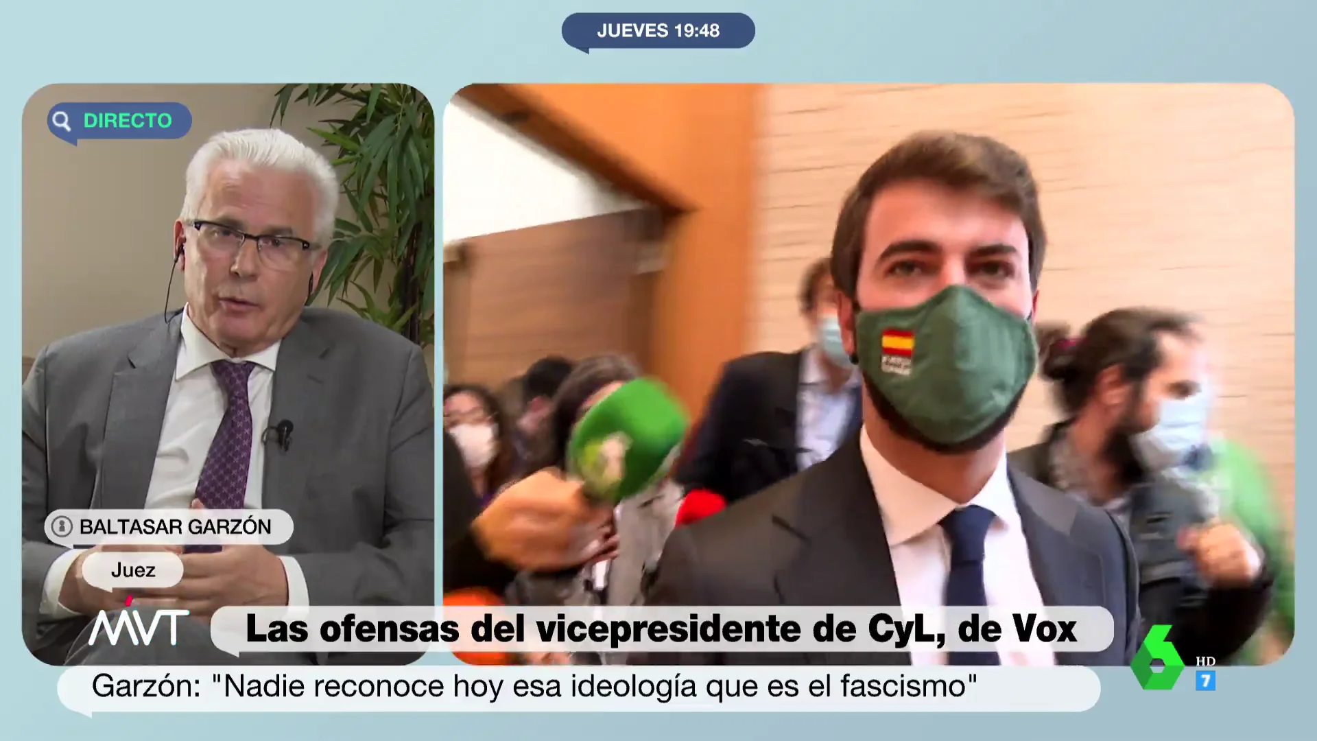 La crítica del juez Garzón a la polémica del vicepresidente de Castilla y León: "Es una barbaridad"