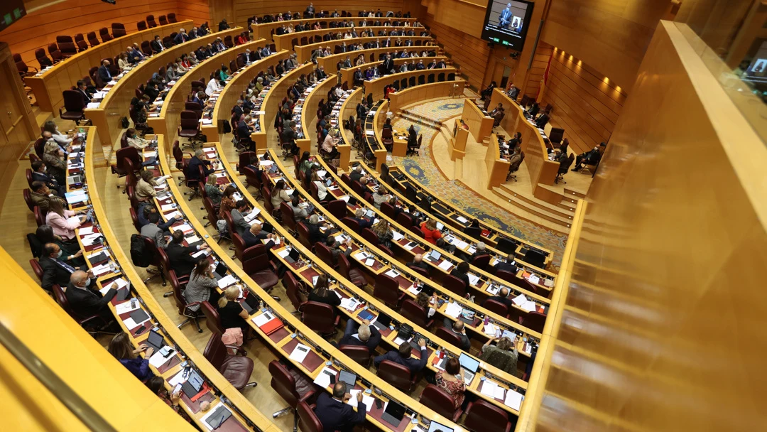 Foto de archivo de una sesión de control en el pleno del Senado