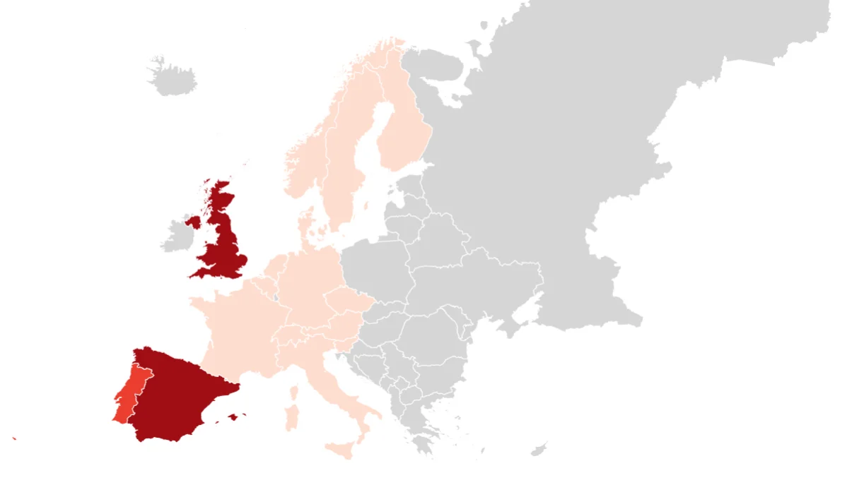 Viruela del mono en Europa: casos confirmados a 27 de mayo