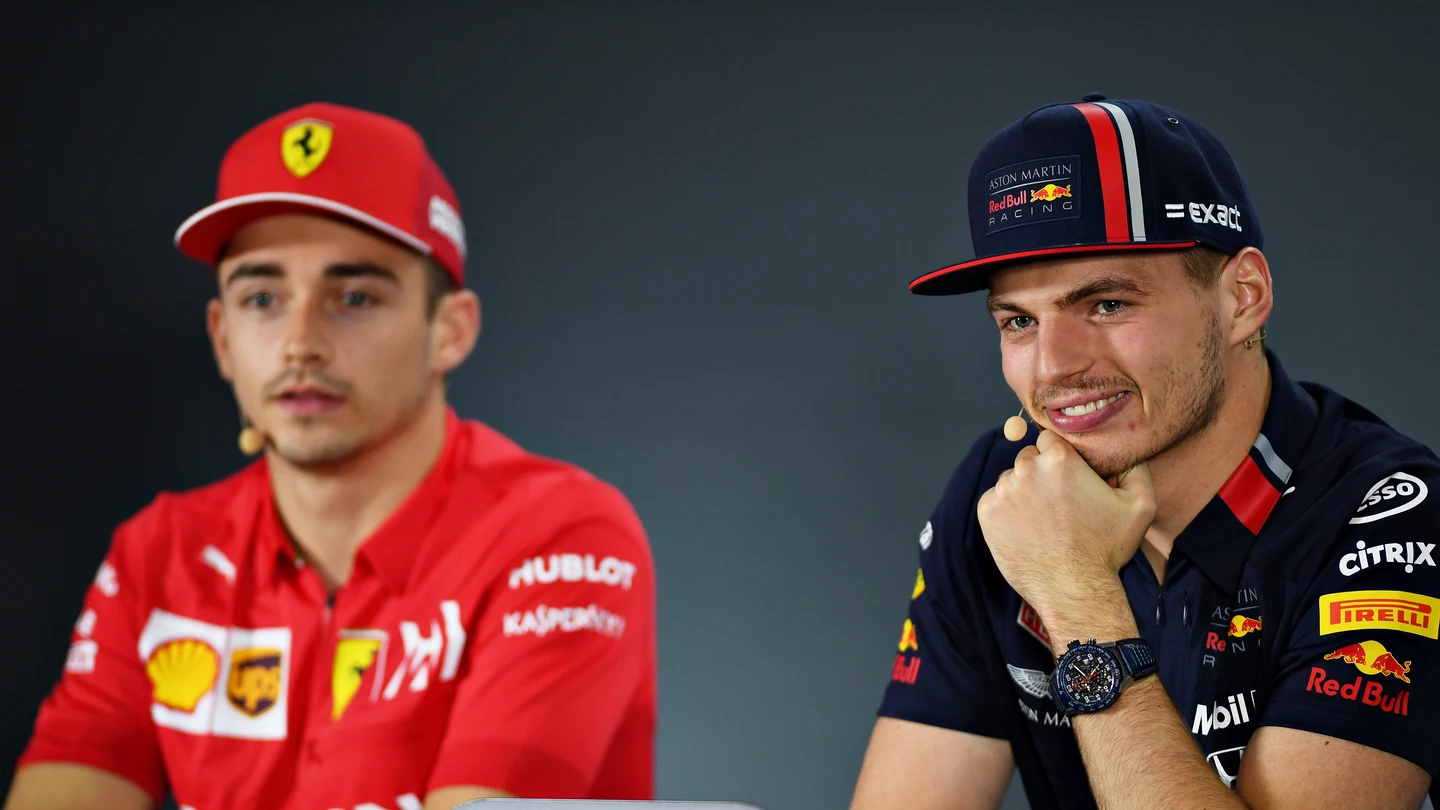 Charles Leclerc y Max Verstappen Charles Leclerc y Max Verstappen