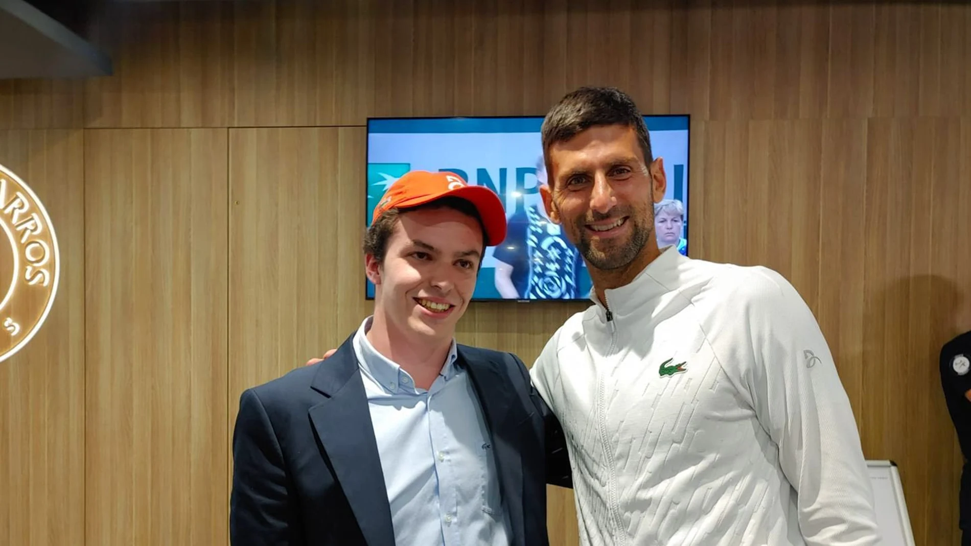 Novak Djokovic y Arthur Delaye