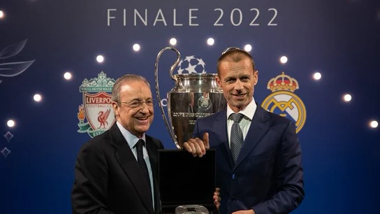 Florentino Pérez y Aleksander Ceferin Florentino Pérez y Aleksander Ceferin