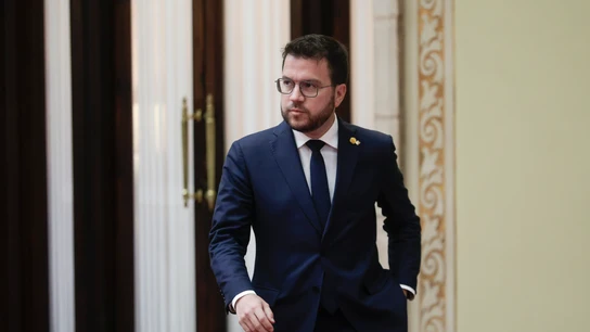El presidente de la Generalitat, Pere Aragonès El presidente de la Generalitat, Pere Aragonès