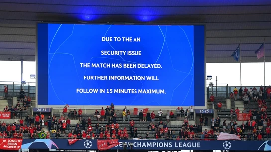 Retraso en la final de la Champions League Retraso en la final de la Champions League