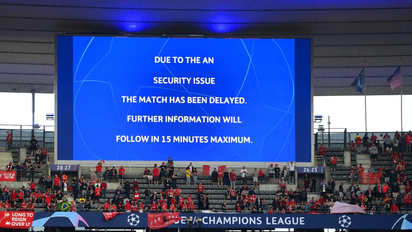 Retraso en la final de la Champions League Retraso en la final de la Champions League